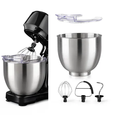 Миксер планетарен  Muhler MXP-800S, 800W, 4.5L купа от неръждаема стомана