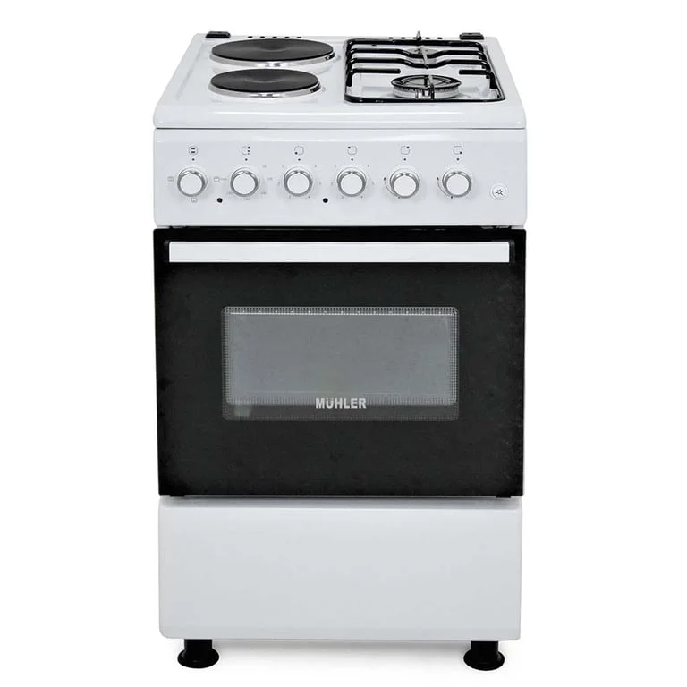 Голяма готварска печка Muhler ELC-500G, 2Г+2Е