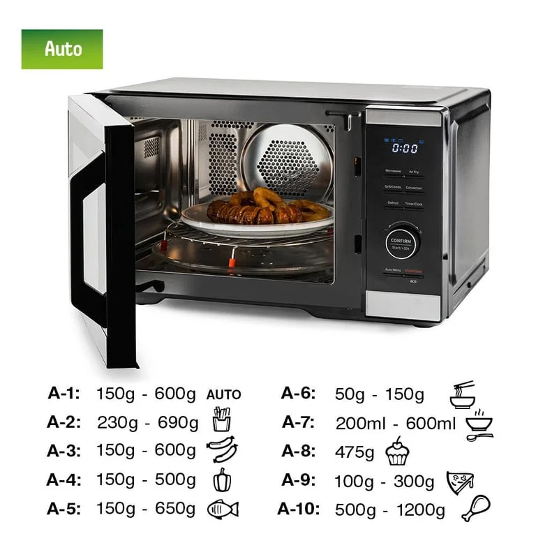 Microwave Oven 5in1 MUHLER MO-979 Air Plus, 27L, black, digital