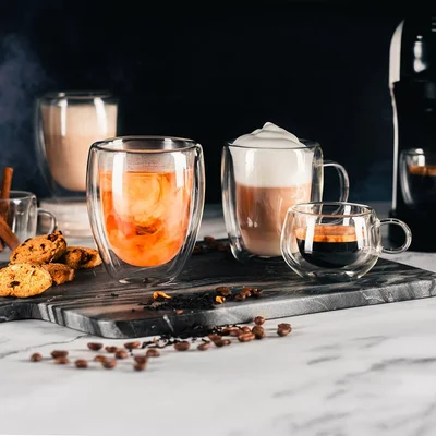 Чаша за еспресо с дръжка Luigi Ferrero Coffeina FR-8016 95ml, 2 броя