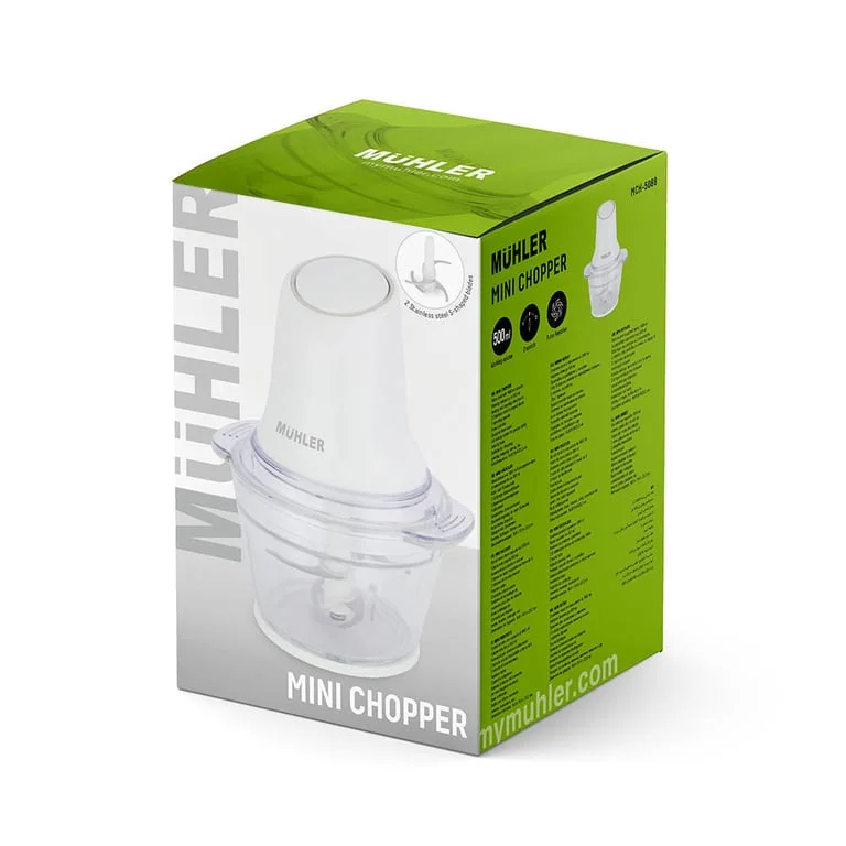 Мини чопър MUHLER MCH-5088, 500W стъклена купа