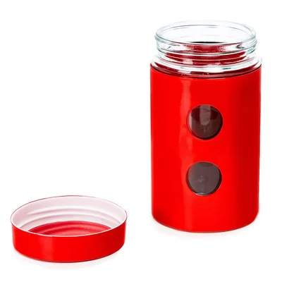 Storage jar Muhler MR-1406RM 1.05L, red