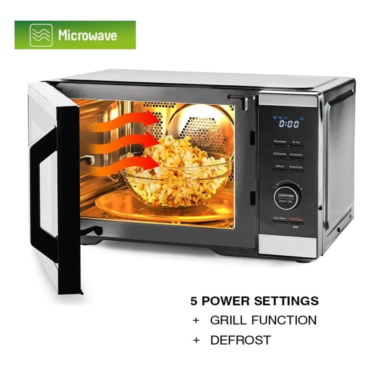 Microwave Oven 5in1 MUHLER MO-979 Air Plus, 27L, black, digital