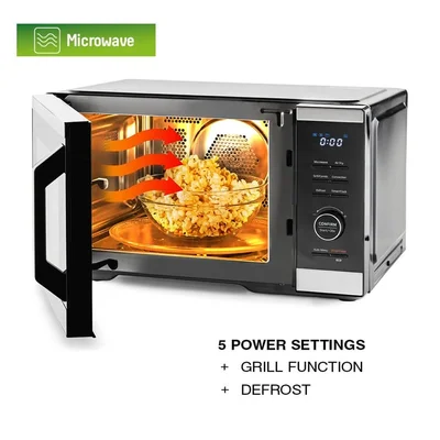Микровълнова фурна 5в1 MUHLER MO-979 Air Plus, 27L, черна, дигитална