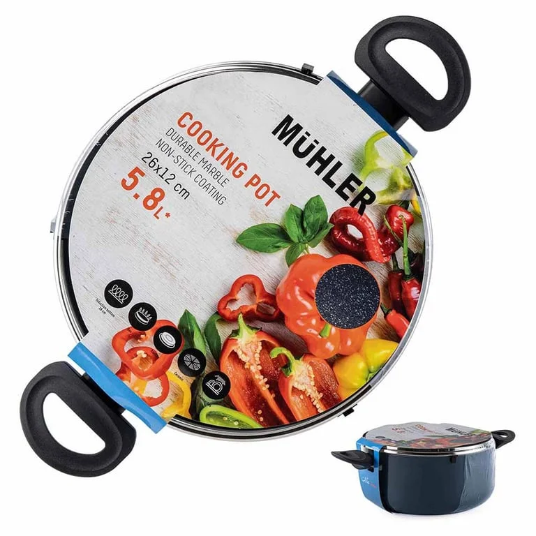 Тенджера Muhler Nia MR-2644 26x12cm, 5.8L.