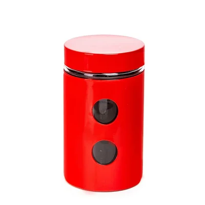 Storage jar Muhler MR-1406RM 1.05L, red