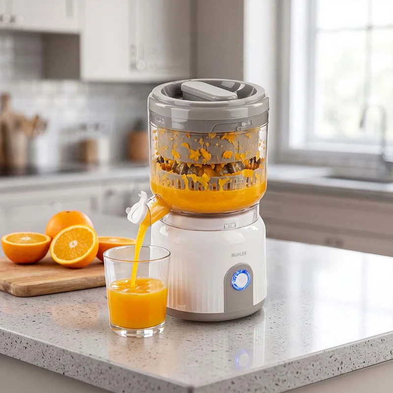 Citrus Juicer Muhler MJ-9022, 2 cones, self pressing system
