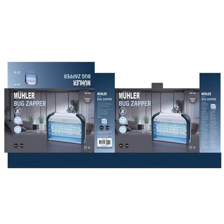 Инсектицидна лампа Muhler MIK-60, 20W, 60м2