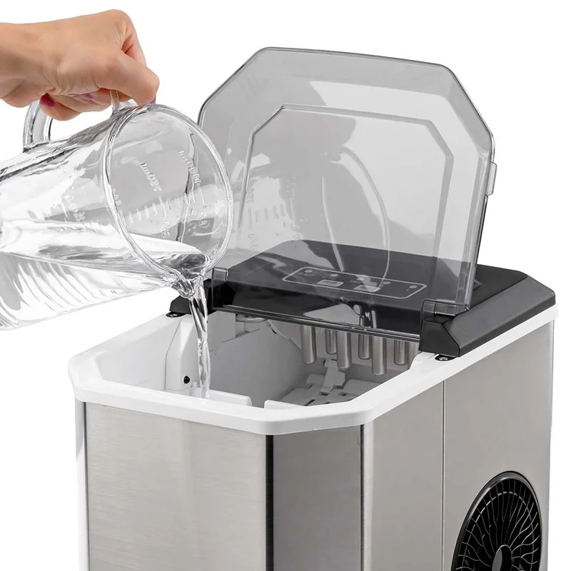 Комплект (спестявате 40% спрямо покупка поотделно) Компресорен ледогенератор Muhler MI-1519BS + 6 х 215ml чаши за алкохол Luigi Ferrero серия Danilo