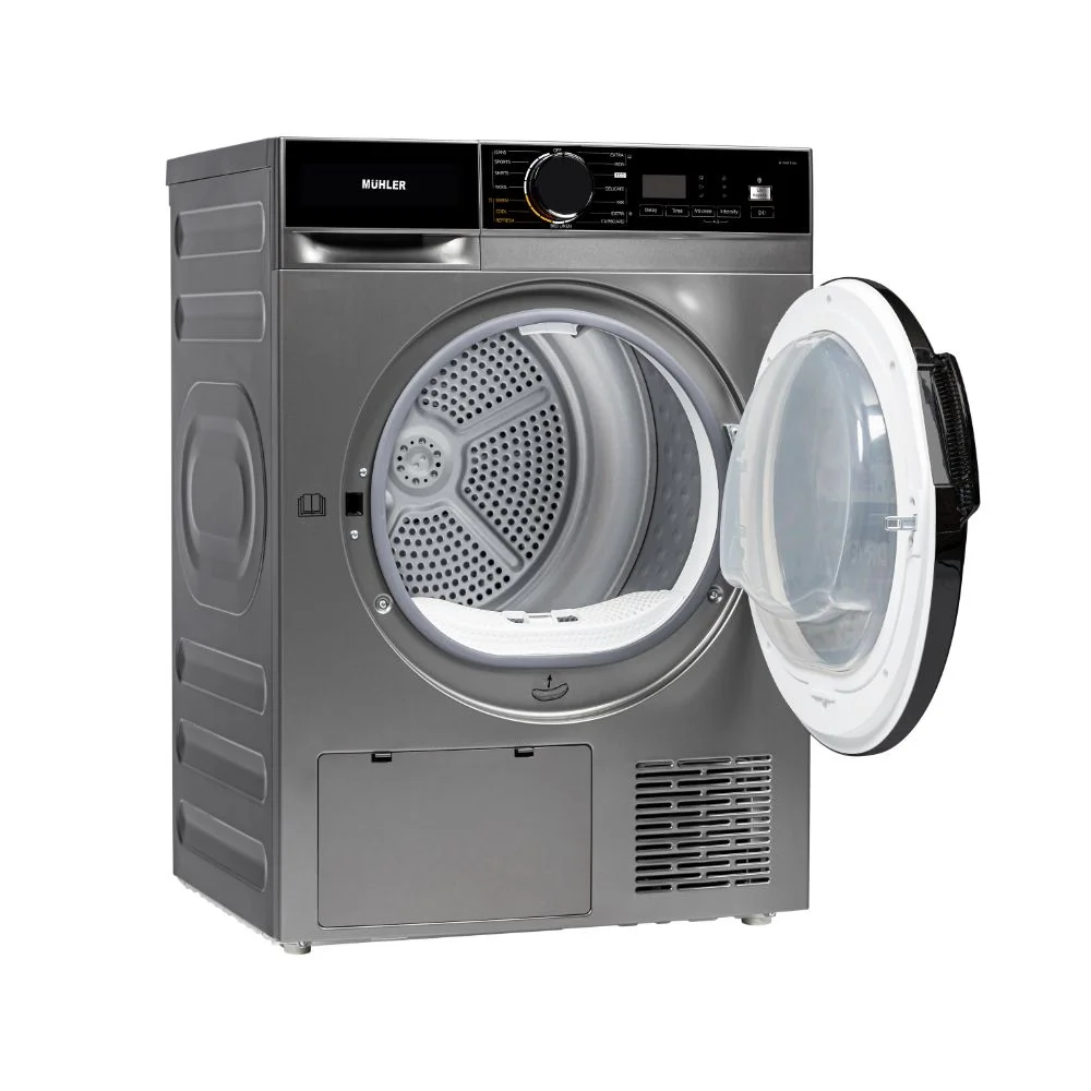 Сушилня Muhler HPD1015MSC, 10kg, Клас C, инверторен компресор, термопомпа, 5 години гаранция