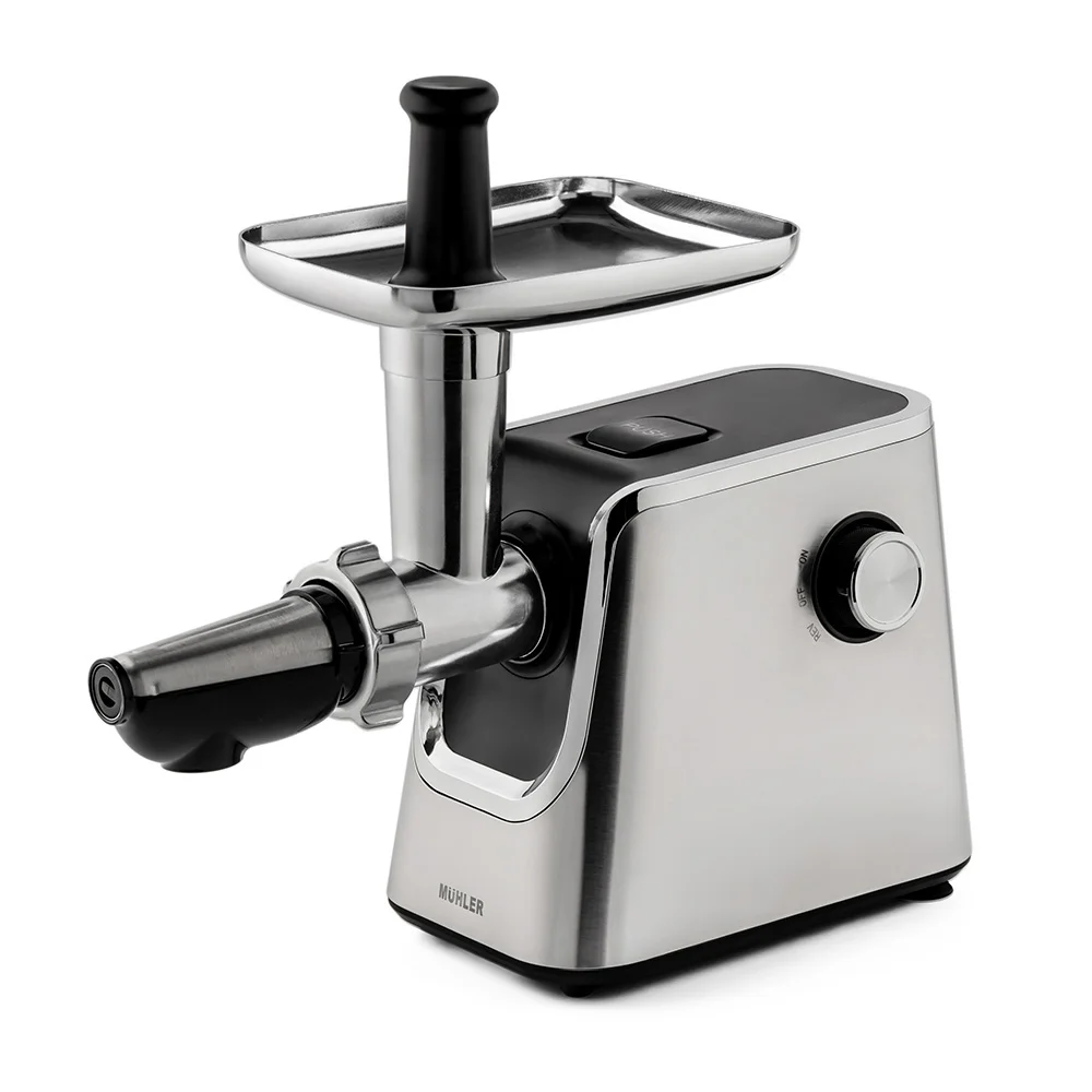 Bundle and Save 33% - Meat Grinder with Tomato Juicer Muhler MG-1808TS + Baking Tray Luigi Ferrero Prima 36.5x6.9cm