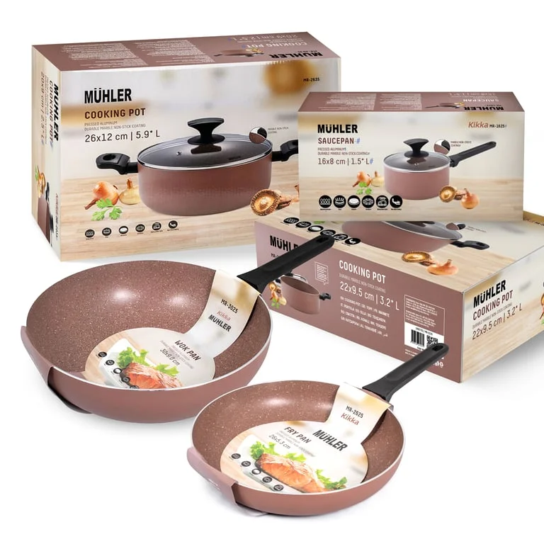 5-piece Cookware promo-set Muhler - Kikka series