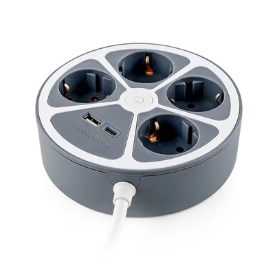 Раклонител с 4 гнезда и 2 USB порта