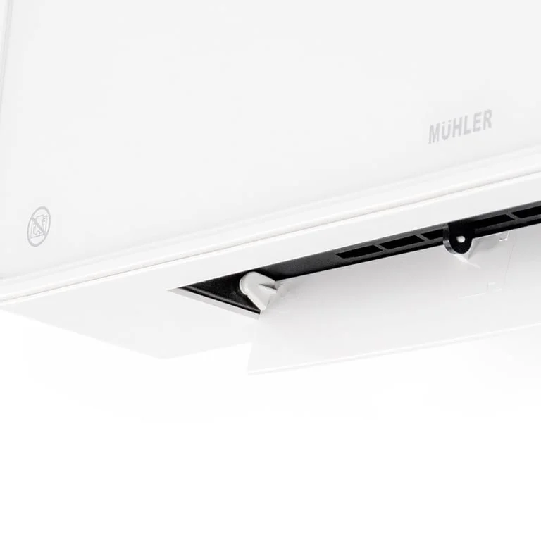 Печка керамична Muhler MCW-2035, 2000W, стенна, стъклен панел, LED дисплей, дистанционно управление