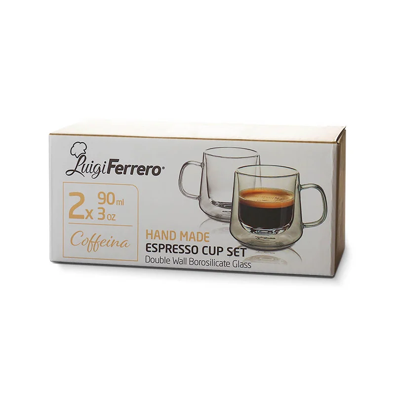 Комплект Еспресо машина Muhler MCM-1583 + 2 x 90ml чаши за еспресо Luigi Ferrero Coffeina FR-8047