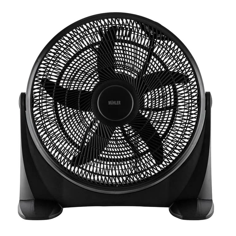 20" Industrial floor box fan Muhler FM-2020F, 80W, plastic, black