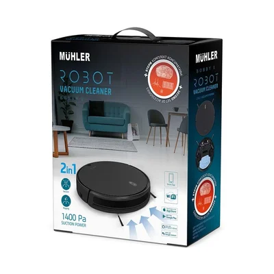 Robot Vacuum Cleaner MUHLER Bobby 1, Black
