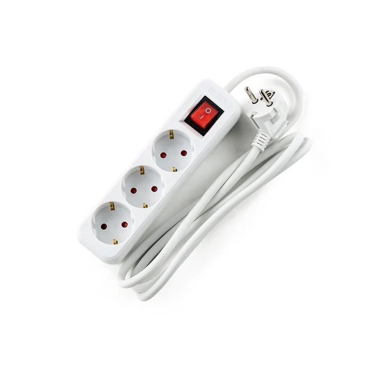 Разклонител с ключ, 3G, 1.5mm2,  1.5m дължина