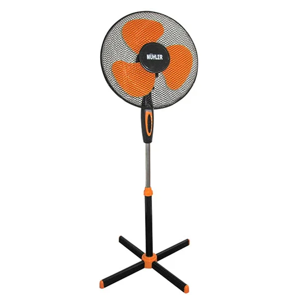 16"Stand fan Muhler FM-5070, 40W, black-orange