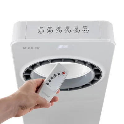 Mobile bladeless cooler Muhler MC-4000, 65W, LED, 4 l, timer