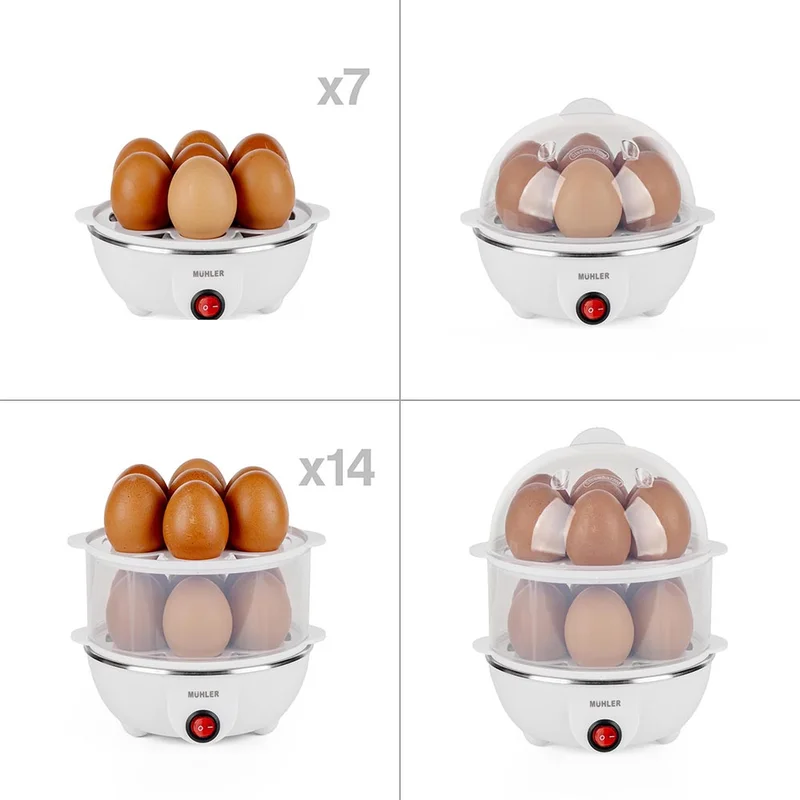 Egg boiler Muhler ME-272, 350W, 2x7 eggs