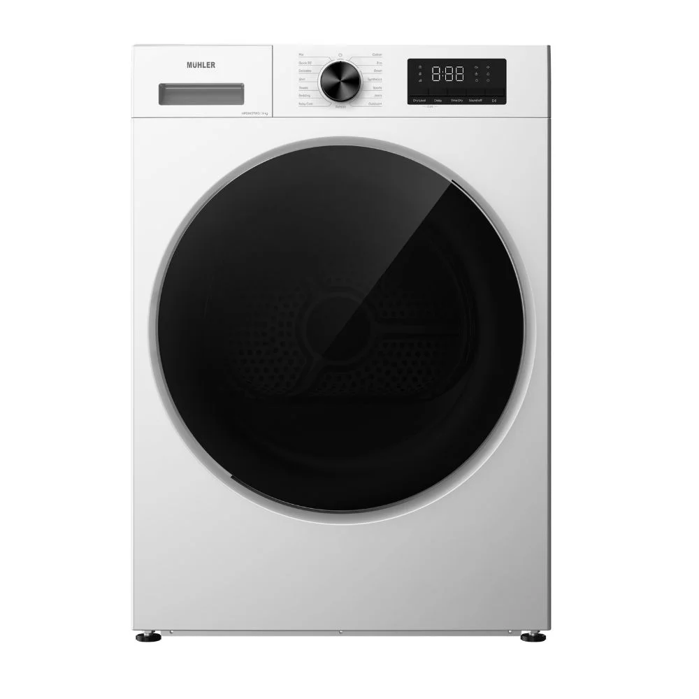 Сушилня MUHLER HPD915TWD, 9кг, термопомпа, 5 години