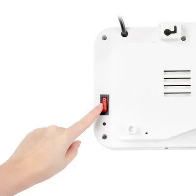 Печка керамична Muhler MCW-2035, 2000W, стенна, стъклен панел, LED дисплей, дистанционно управление