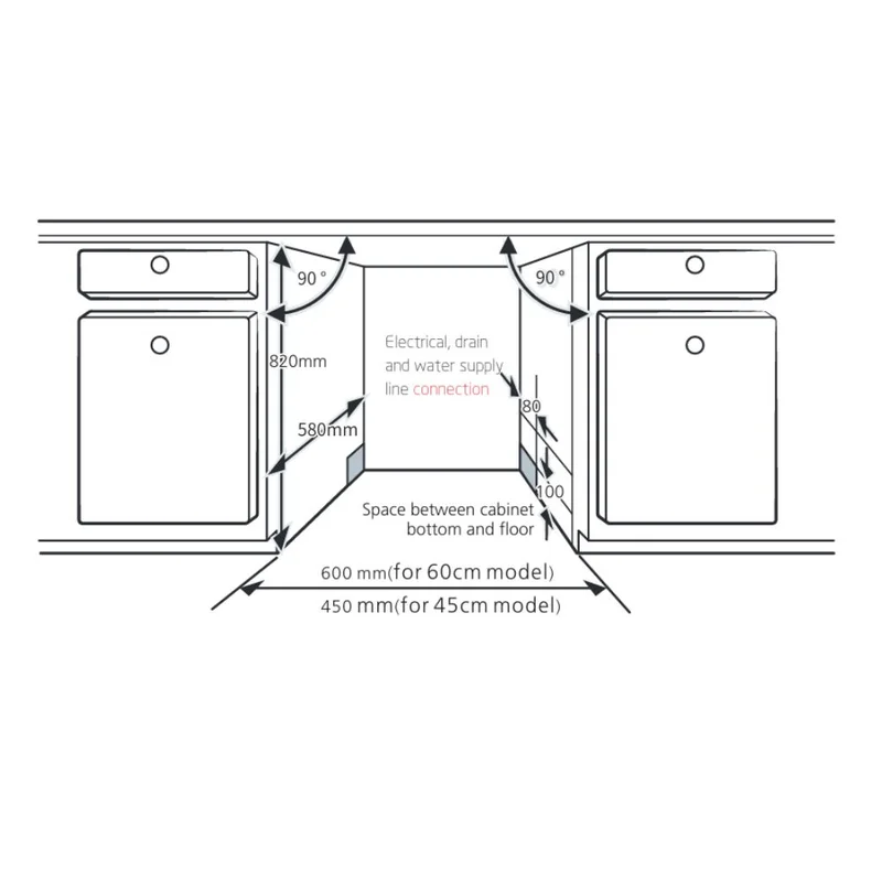 Built-in Dishwasher Muhler BDW1045BE