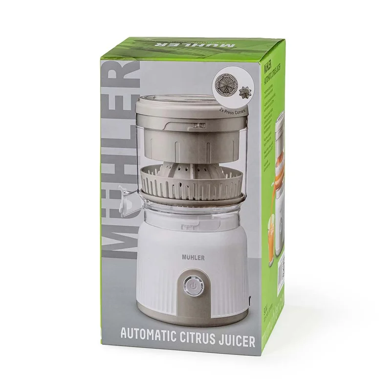Citrus Juicer Muhler MJ-9022, 2 cones, self pressing system