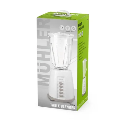 Блендер Muhler MB-155, 500W, 1.5 л, пласт.кана, сив