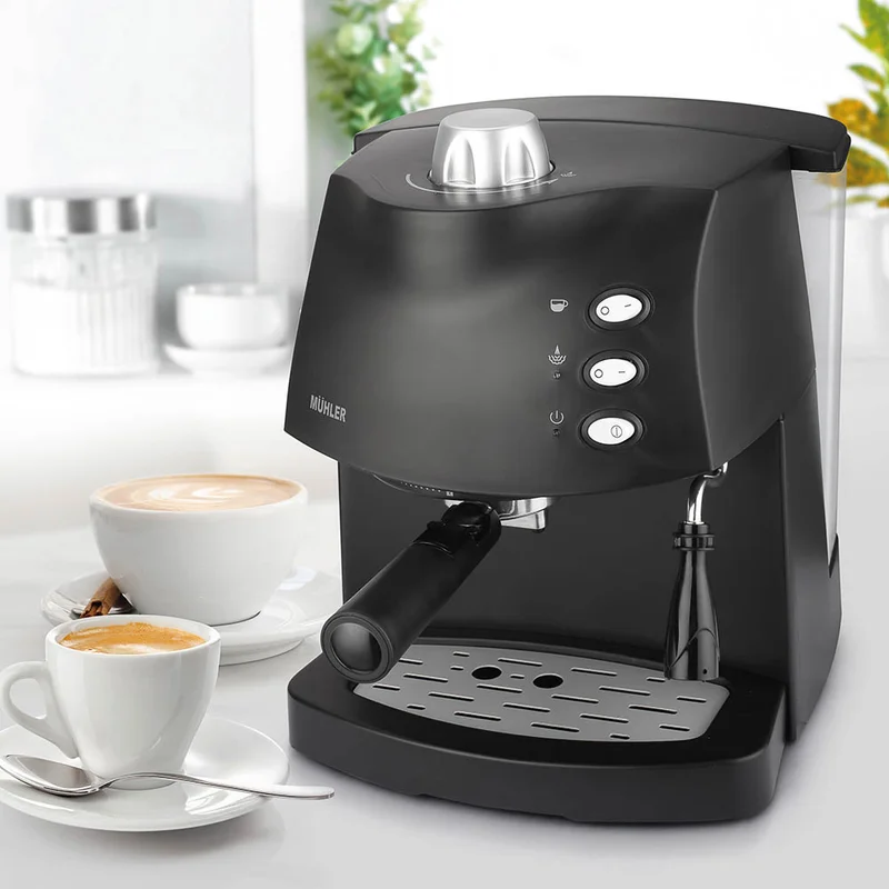 Комплект Еспресо машина Muhler MCM-1583 + 2 x 90ml чаши за еспресо Luigi Ferrero Coffeina FR-8047