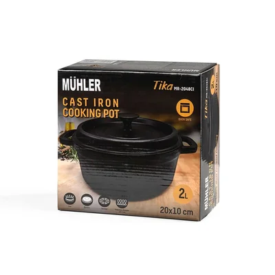 Cooking Pot Muhler Tika MR-2048CI 20x10cm, 2L, Cast Iron
