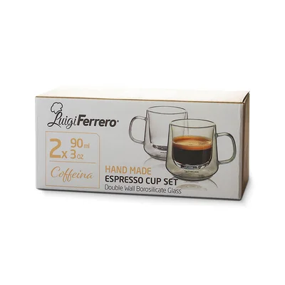 Чаша за еспресо Luigi Ferrero Coffeina FR-8047 90ml, 2 броя