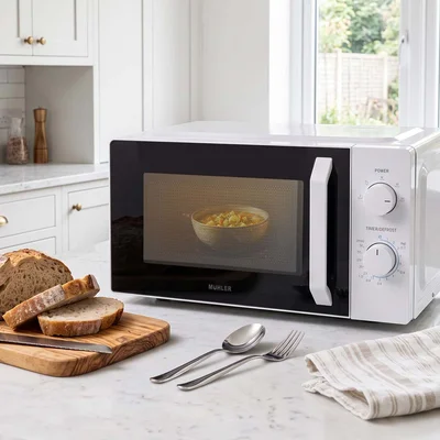 Микровълнова фурна Muhler,MO-5051, 20L,бяла механична