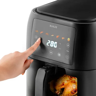 Promo-set Air fryer Muhler MFX-815 1700W 8L + Cookbook with 69 recipes for air fryer by Borislava Lyutskanova