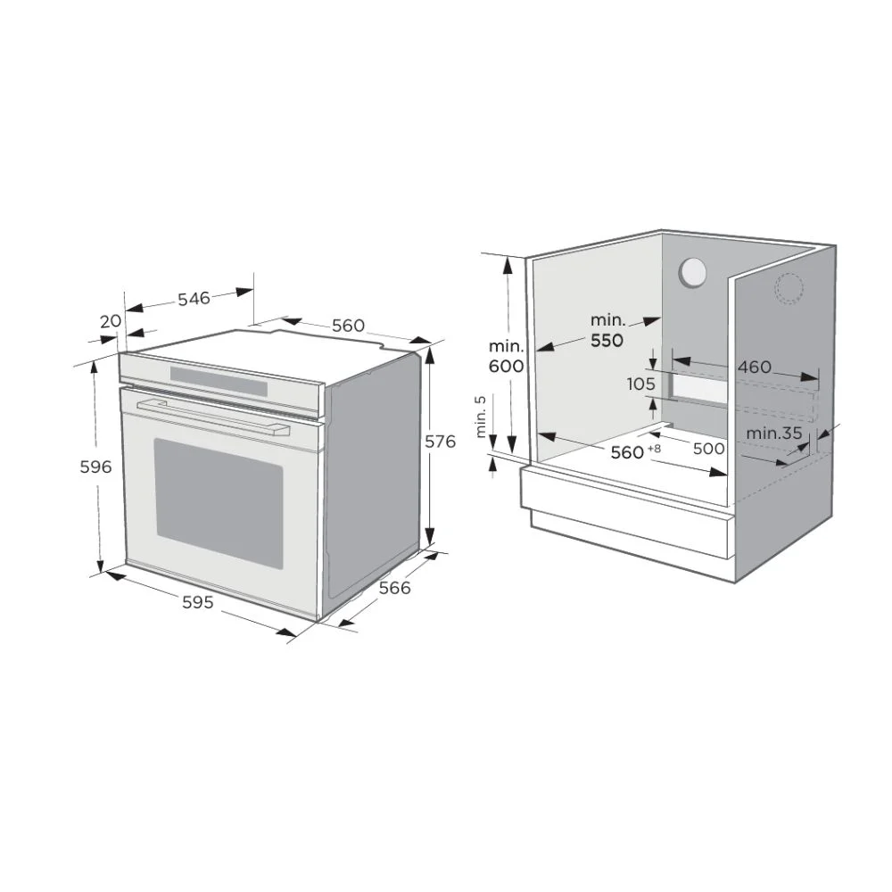 Built-in Oven Muhler BO7213GDA, 72l, 13 functions