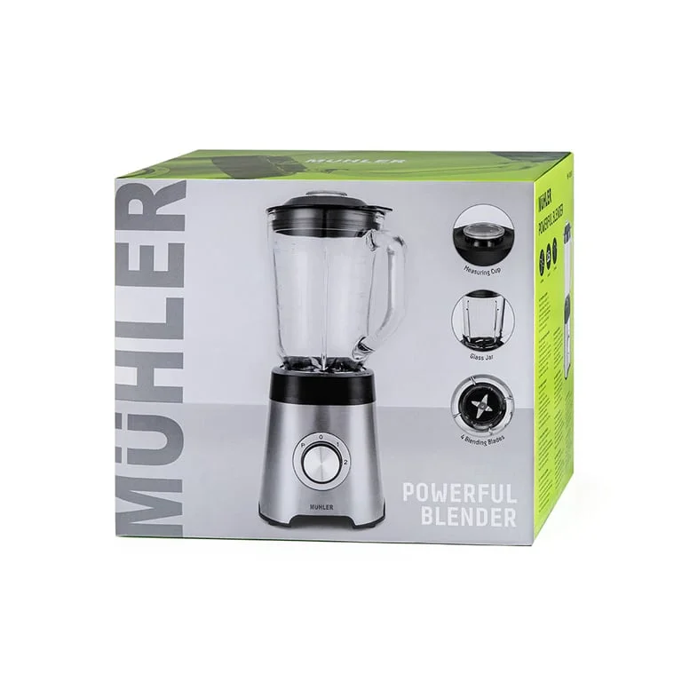 Table Blender Muhler MB-555SG, 500W, 1.5 л, glass jar