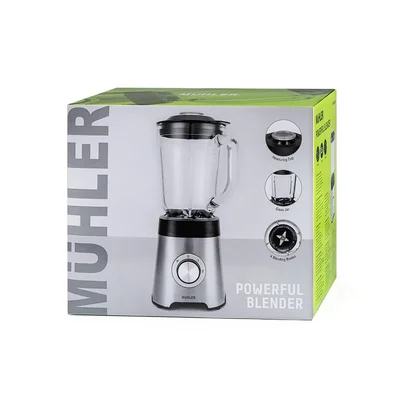 Блендер Muhler MB-555SG, 500W, 1.5 л, стъклена кана